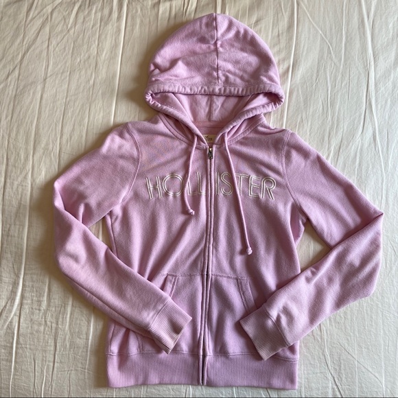 Hollister Pink Logo Hoodie - Picture 2 of 4
